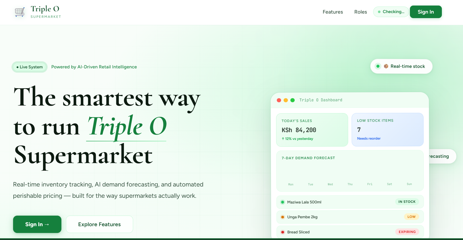 Triple O supermarket image